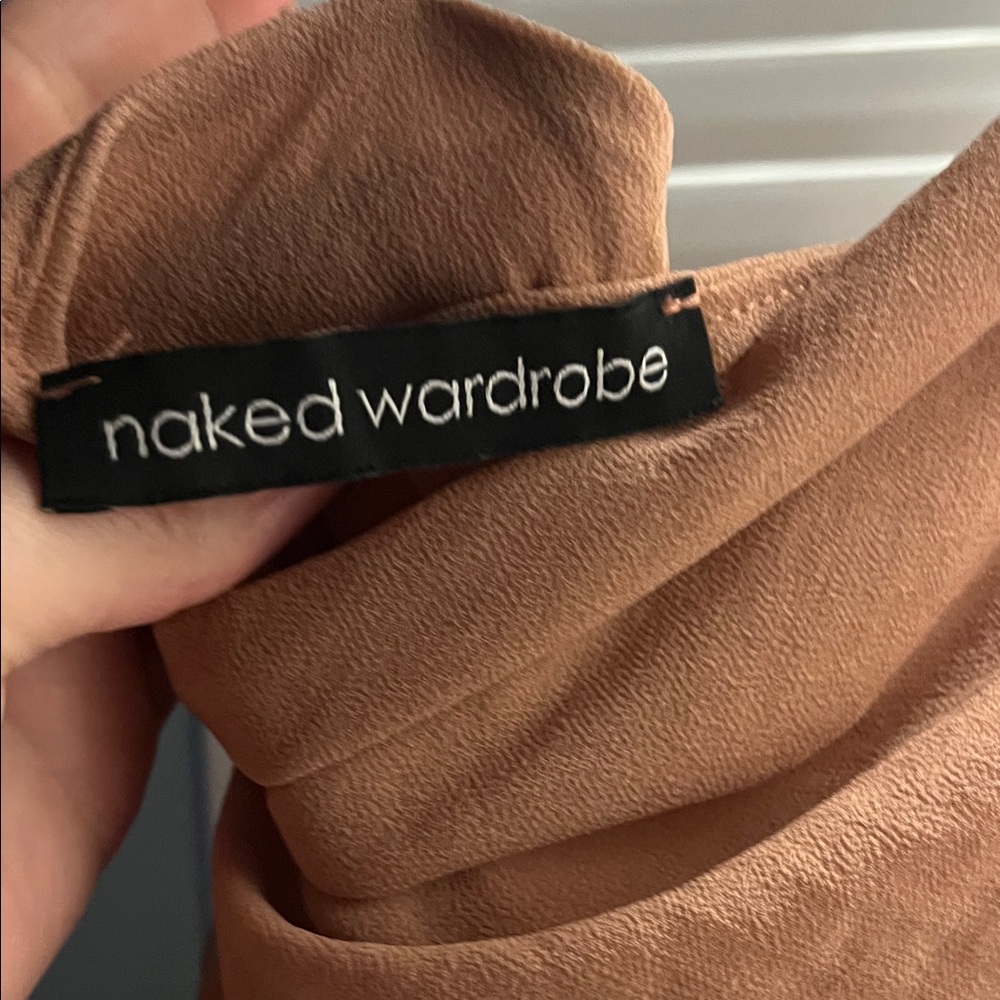 Naked Wardrobe Peach Midi Dress - Picture 2 of 3